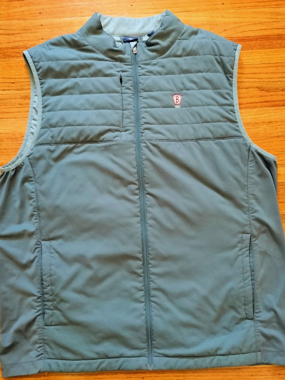 FootJoy Men's Quilted Vest in Teal Green